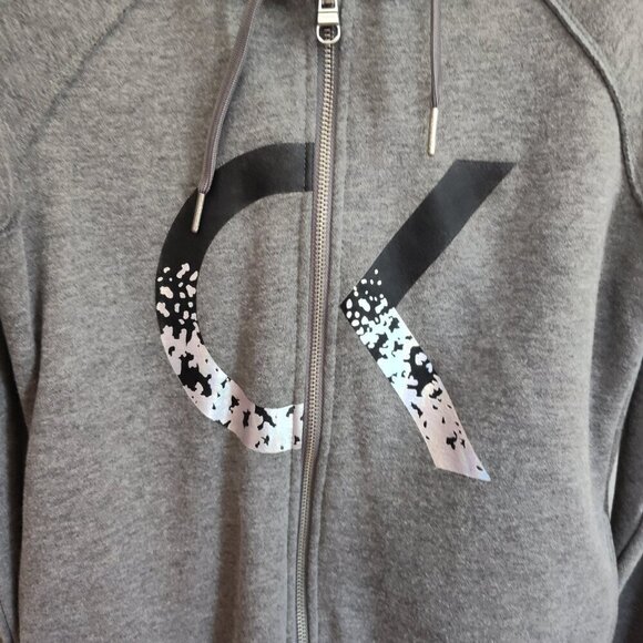 Ladies SZ XS Calvin Klein Performance Charcoal Hoodie - Picture 2 of 4